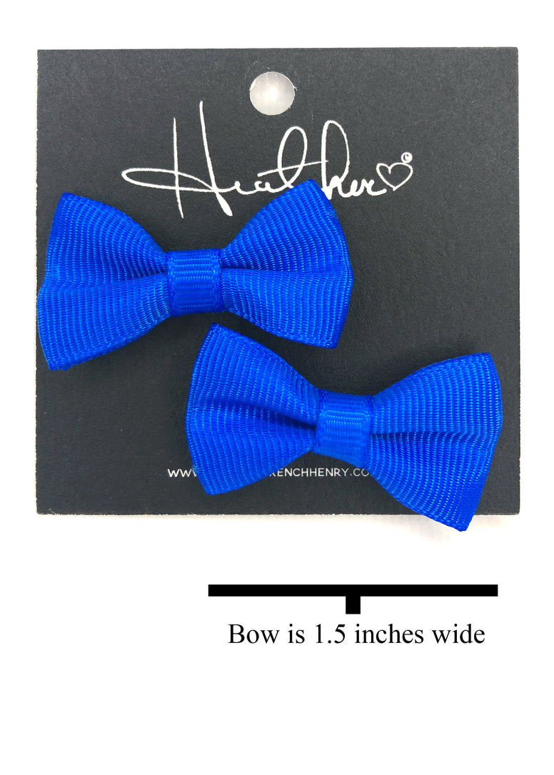 Amazing Blue Bow Tie Earrings