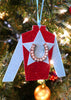 Red & Blue Jockey Silks Hanging Ornament